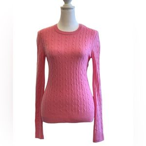 Lilly Pulitzer Vintage Cashmere Cable Knit Sweater Pink - Sz XS